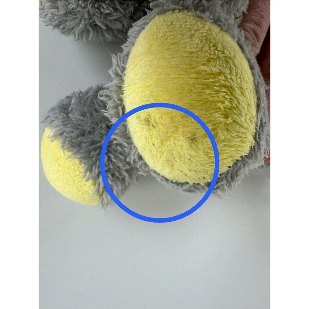 Okie Dokie Gray & Yellow Soft Plush 10